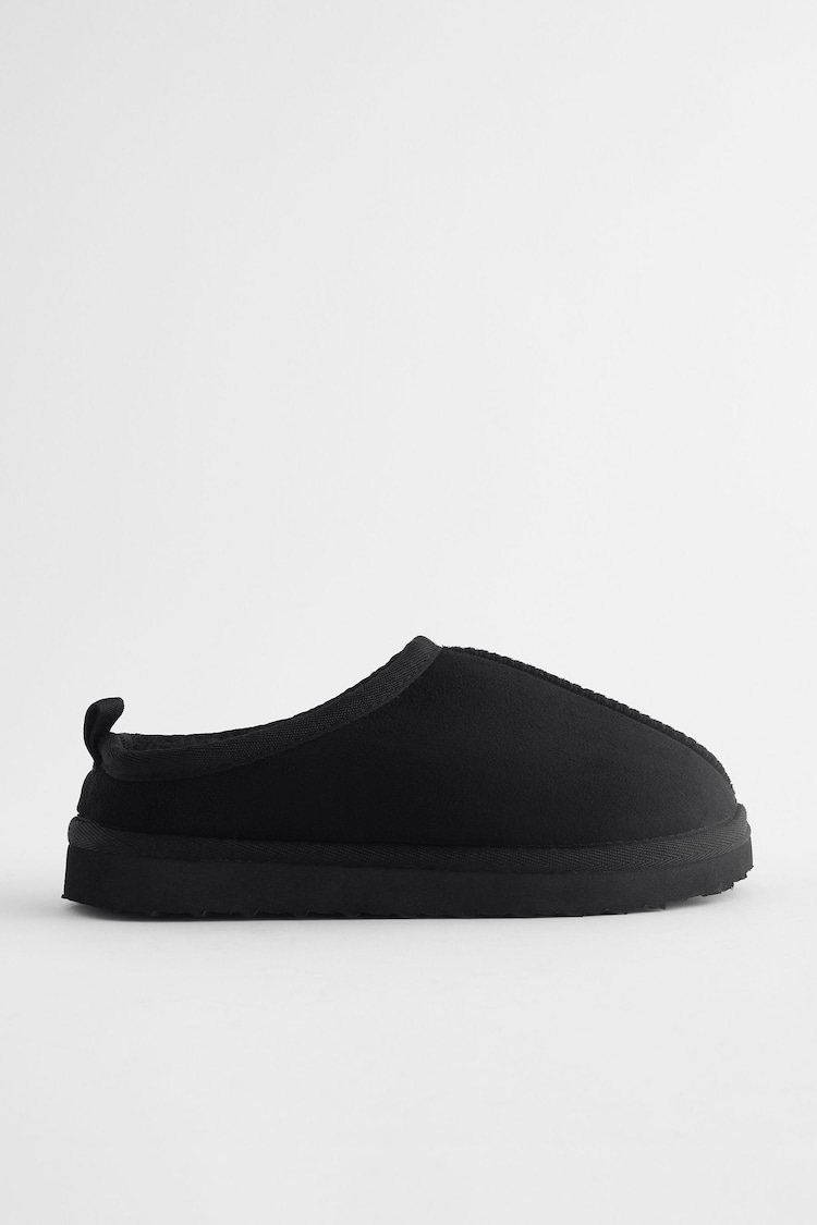 Black Cosy Mule Slippers - Image 2 of 5