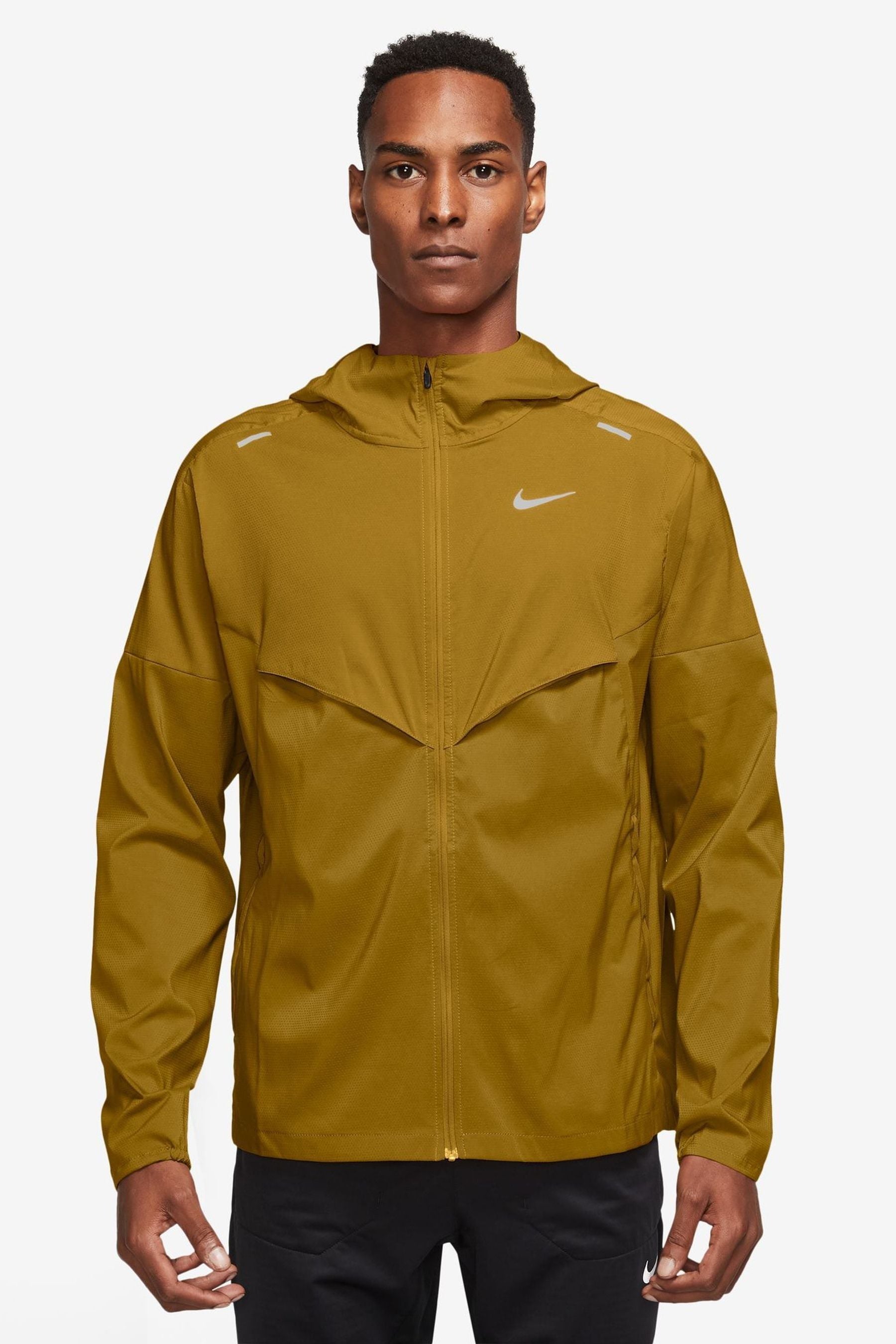 Yellow and grey nike windbreaker on sale