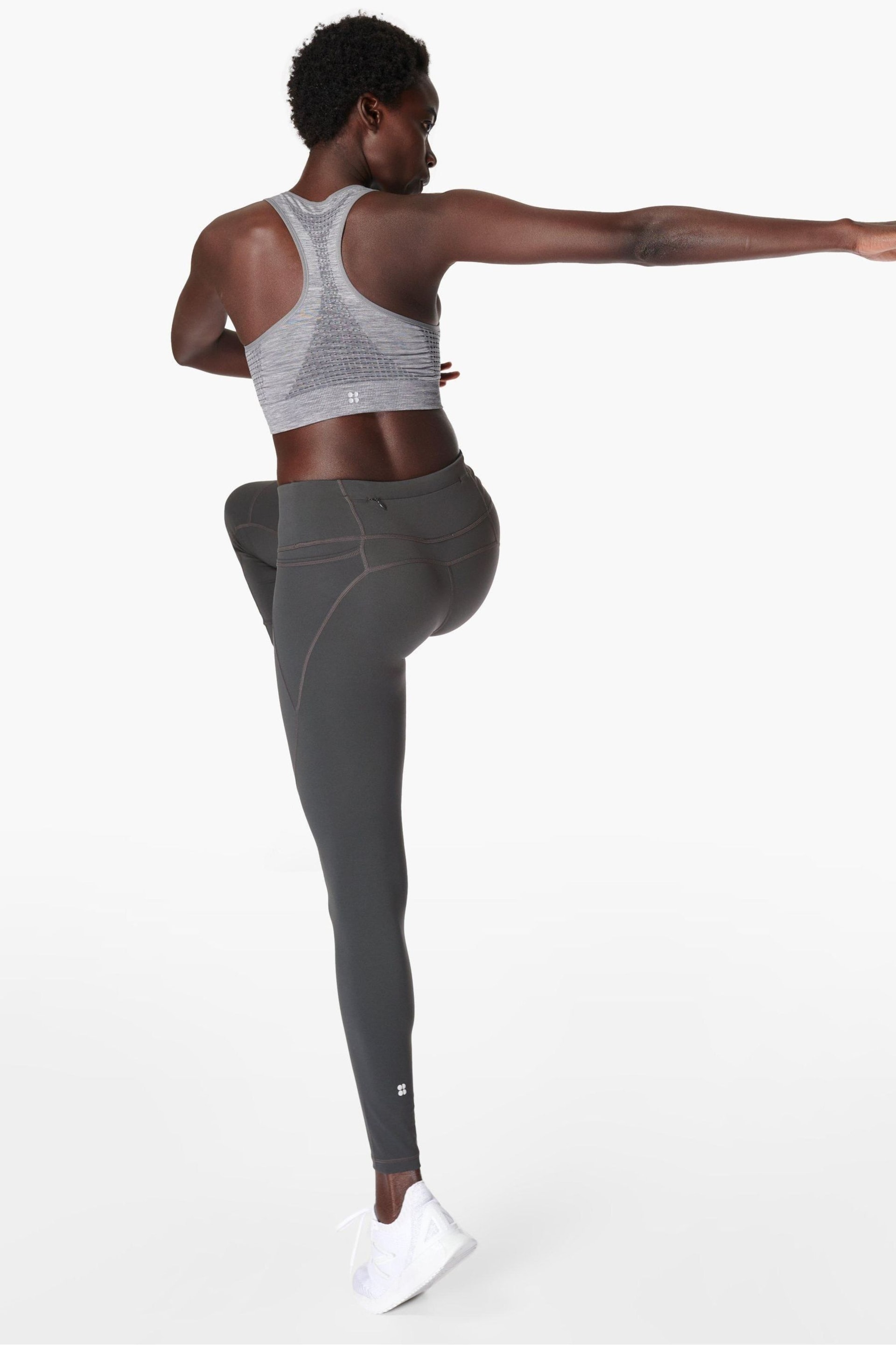 Sweaty Betty Slate Grey Full Length Power Workout Leggings - Image 5 of 11