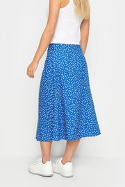 PixieGirl Petite Blue Blue Ditsy Floral Print Midi Skirt - Image 3 of 5