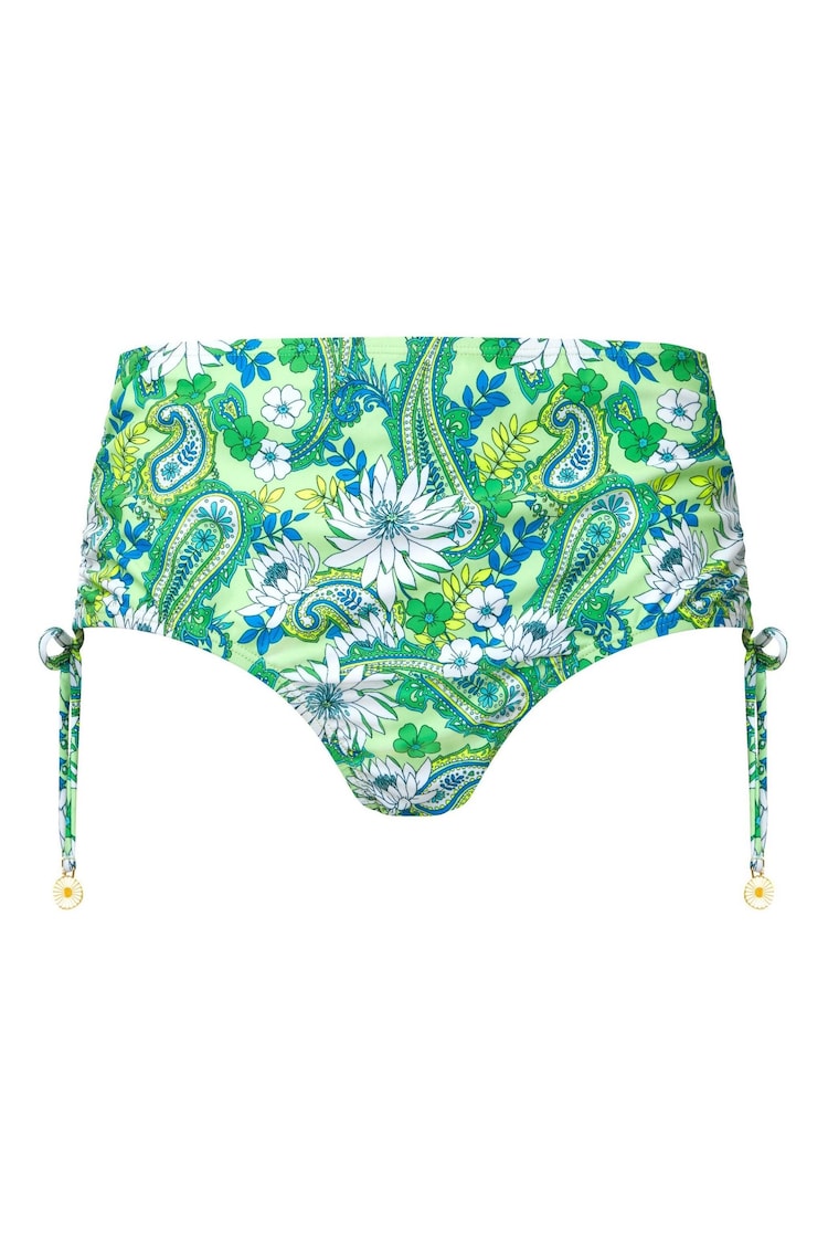 Joe Browns Green Bright Floral High Waisted Bikini Bottoms - Image 5 of 5