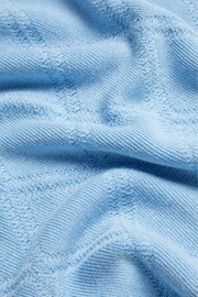 Ted Baker Blue Ventar Regular Short Sleeve Diagonal Diamond Polo Shirt - Image 6 of 6