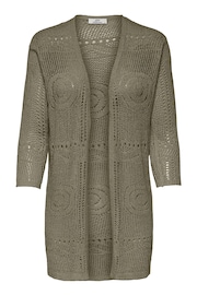 JDY Green Crochet Relaxed Summer Cardigan - Image 2 of 4