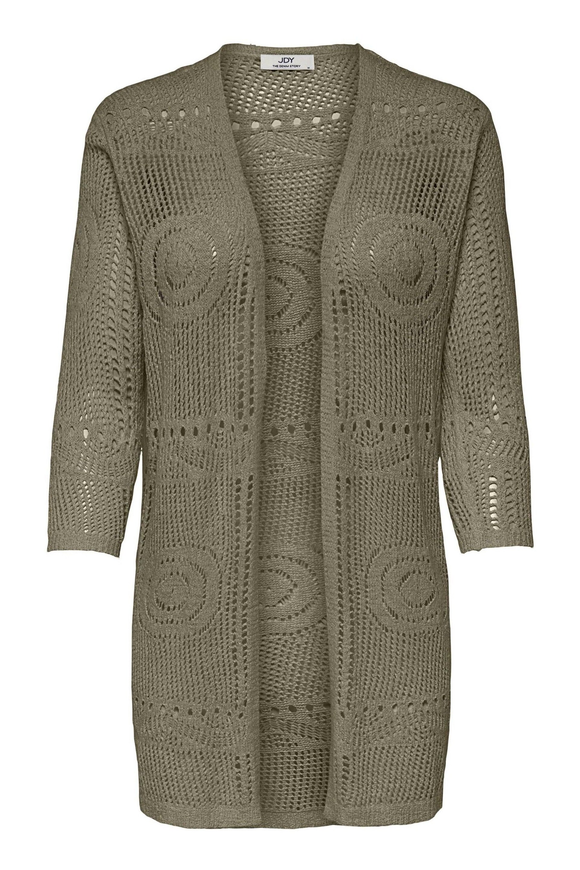 JDY Green Crcohet Relaxed Summer Cardigan - Image 2 of 4