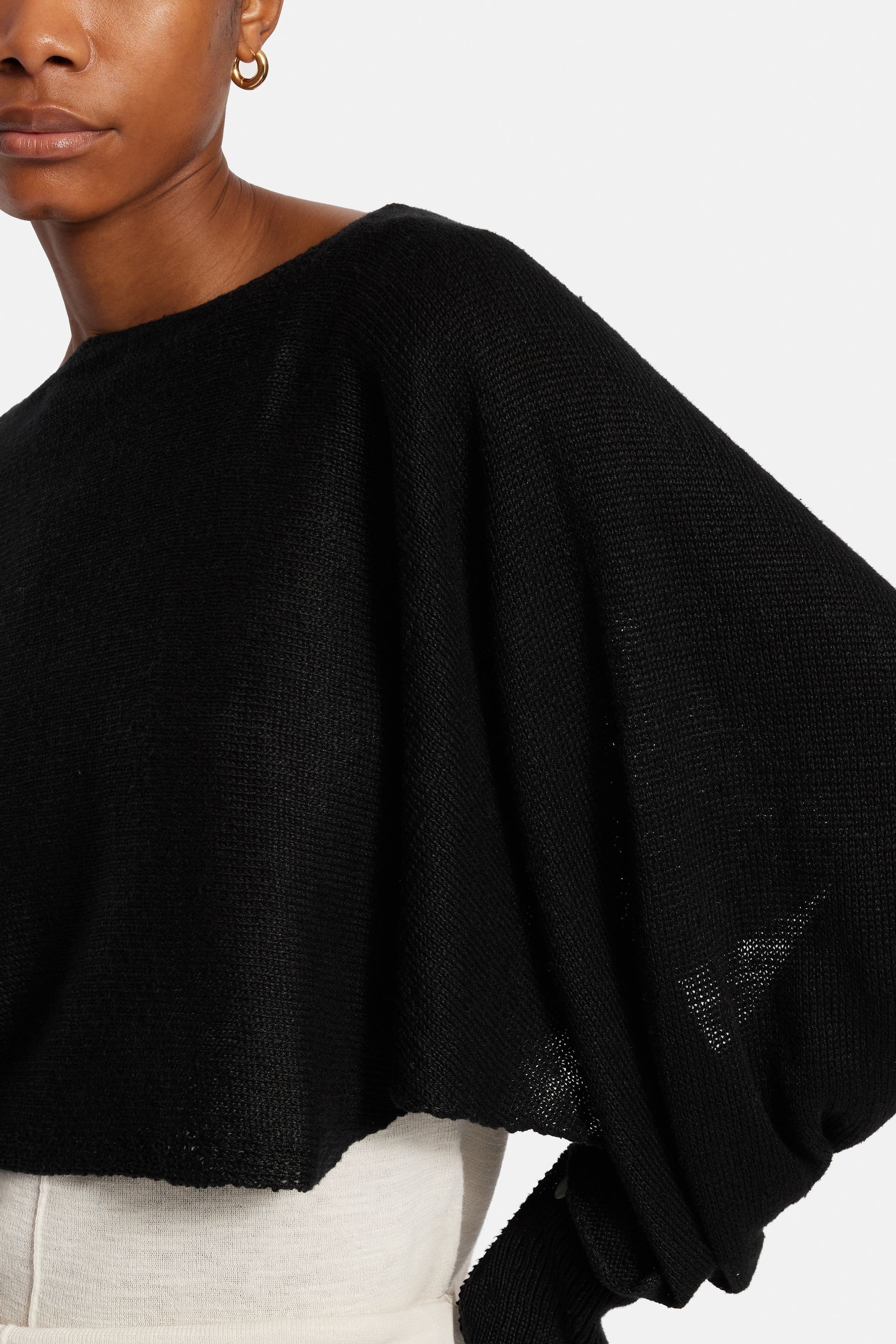 Poncho sweater with sleeves cheap