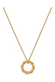 Orelia London 18k Gold Plating Twist Textured Open Circle Necklace - Image 2 of 2