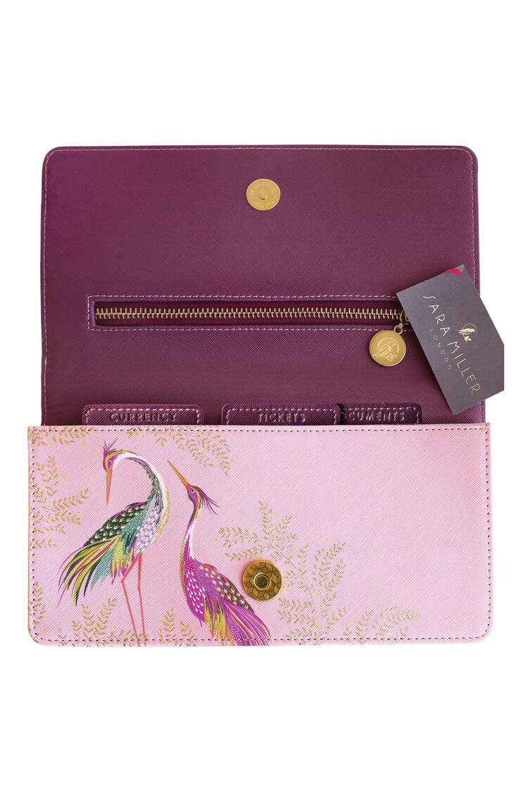 Sara Miller Purple Havelli Garden Travel Wallet - Image 1 of 4