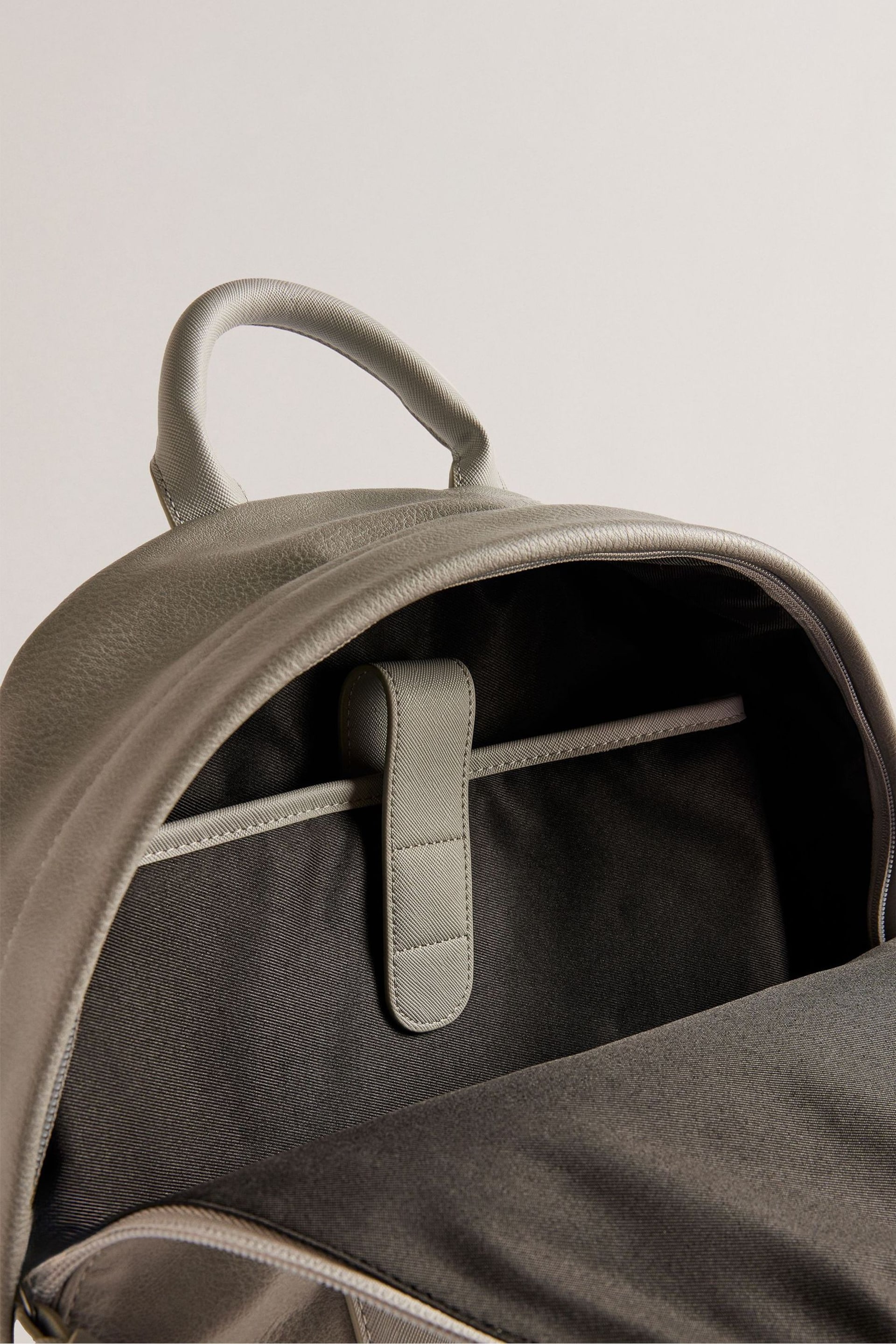 Ted Baker Grey Esentle Striped Backpack - Image 5 of 5