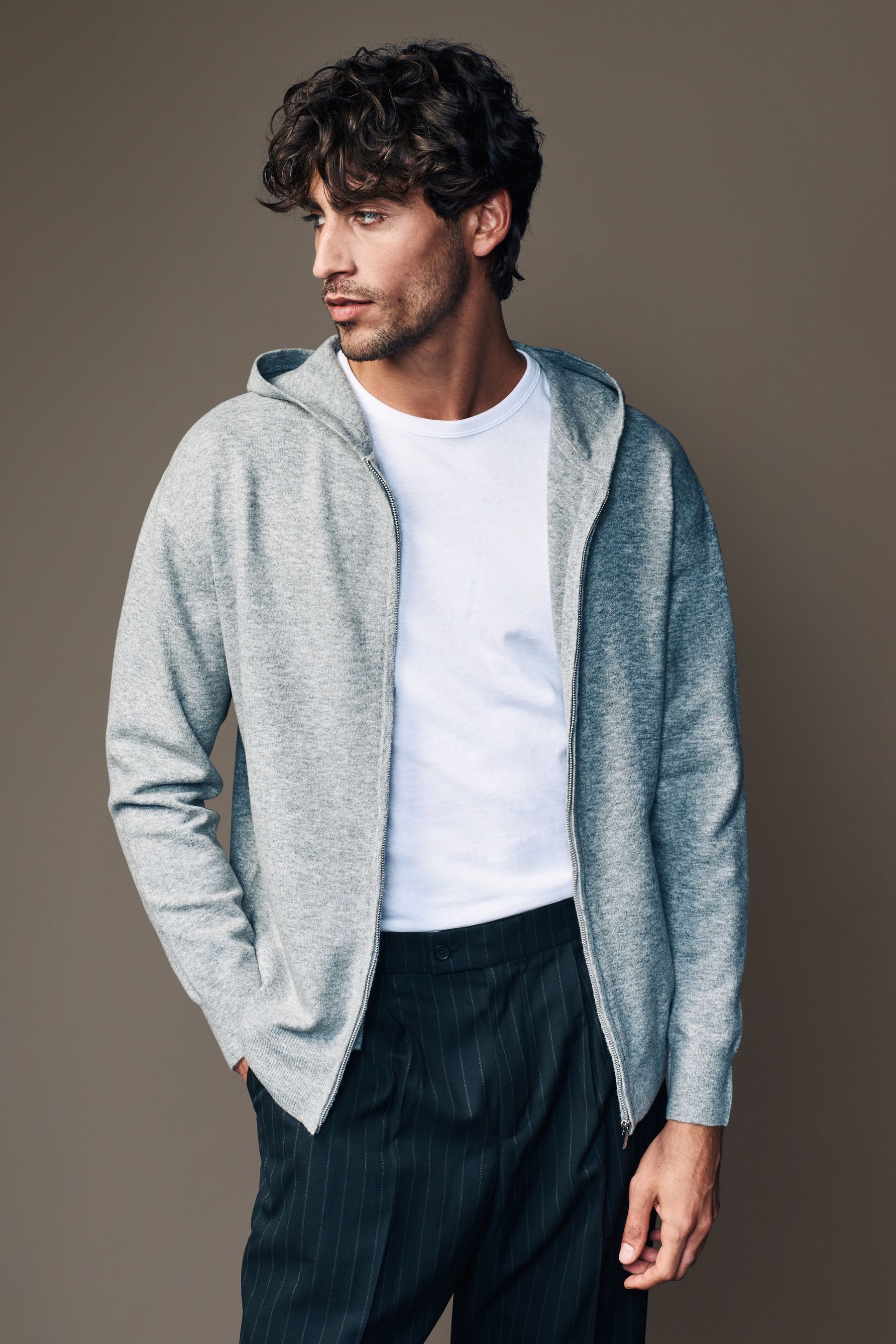 Hoodie under cardigan store