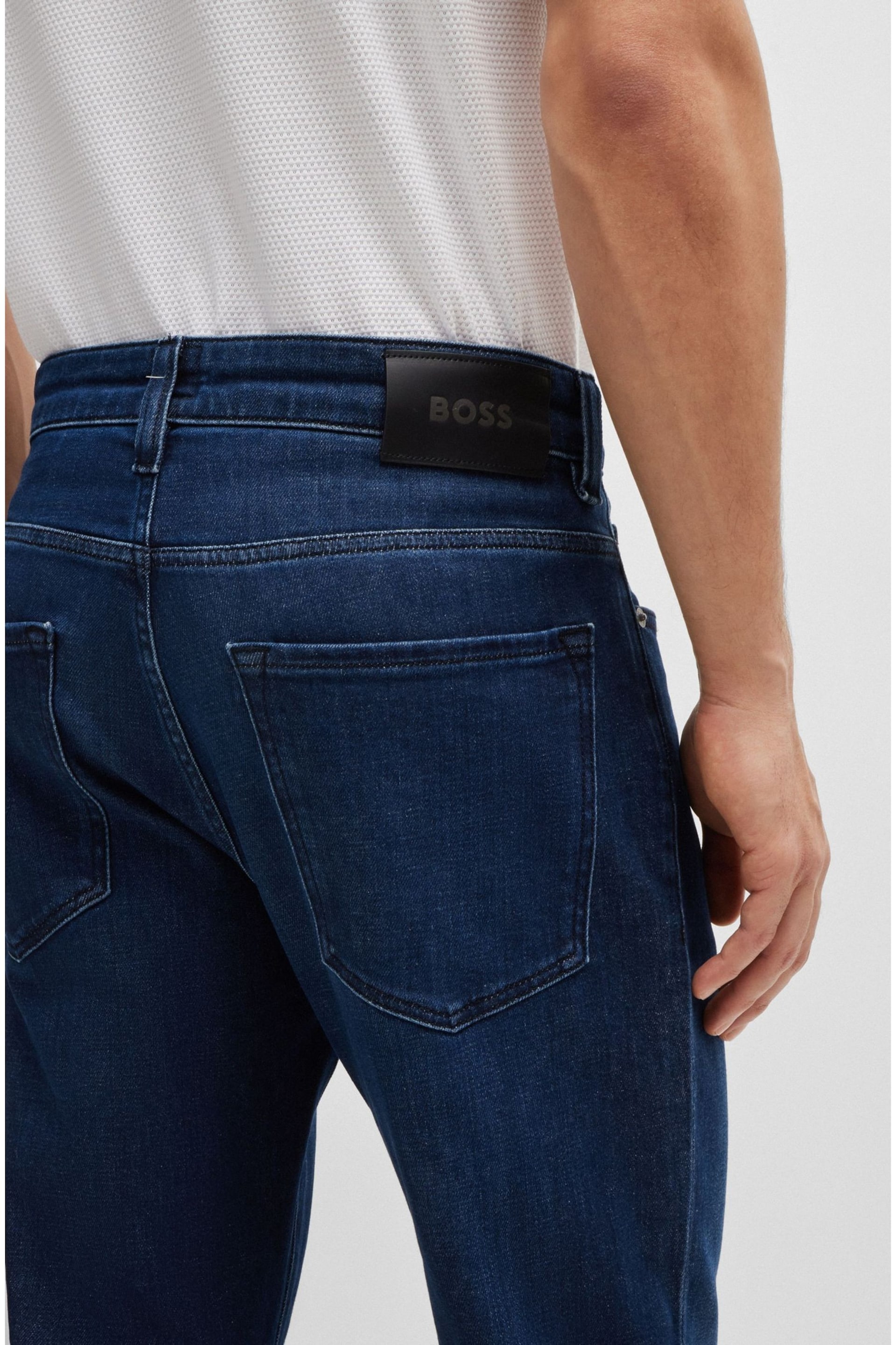 BOSS Blue Regular-Fit Jeans In Blue Comfort-Stretch Denim - Image 2 of 5