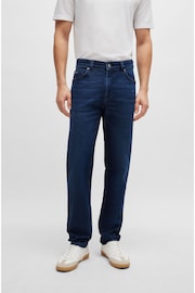BOSS Blue Regular-Fit Jeans In Blue Comfort-Stretch Denim - Image 3 of 5