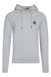Raging Bull Grey Classic Woven Patch Overhead Hoodie - Image 10 of 10