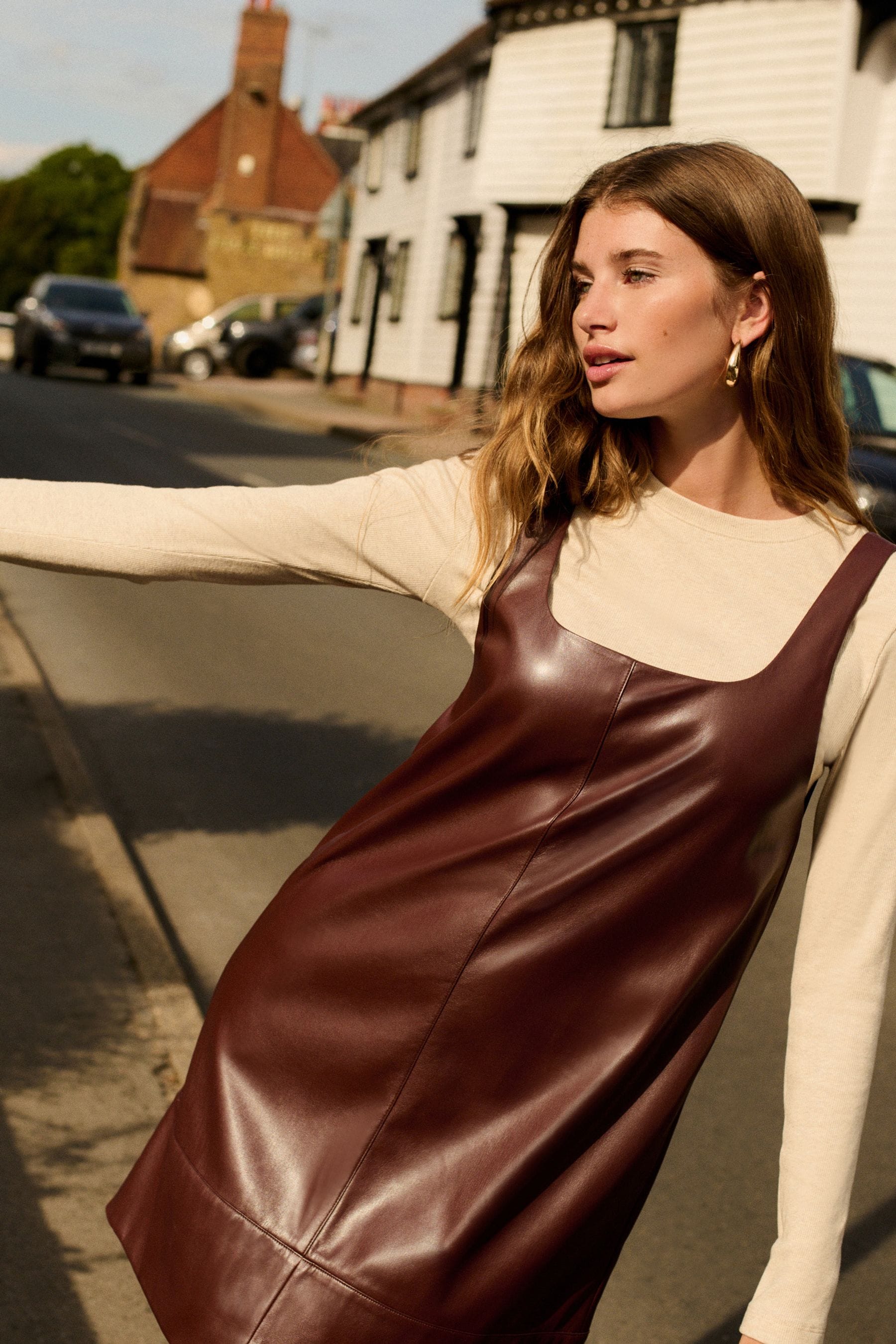 Leather dress canada online