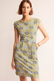 Boden Yellow Florrie Jersey Dress - Image 1 of 6