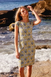 Boden Yellow Florrie Jersey Dress - Image 5 of 6