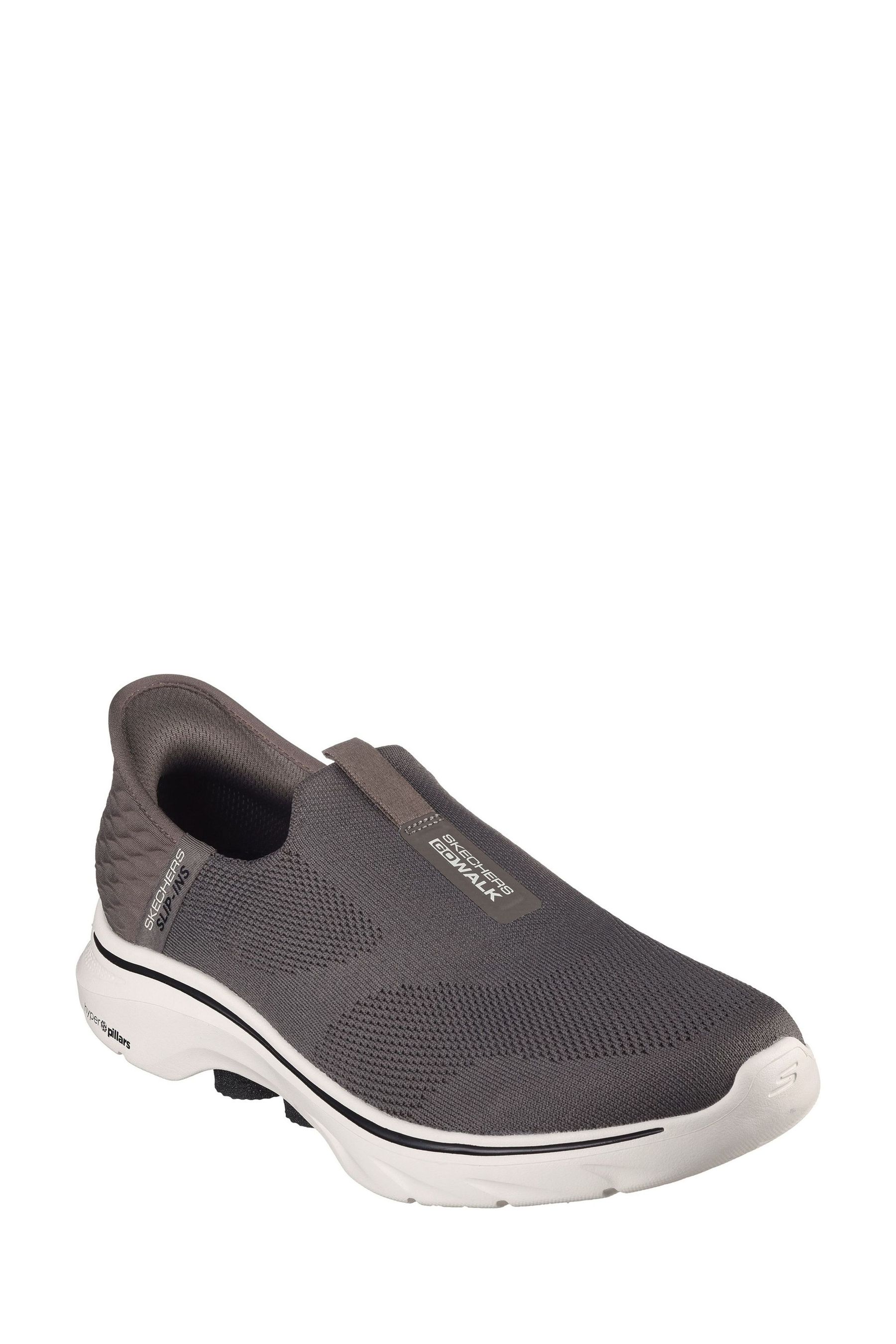 Mens slide on skechers outlet