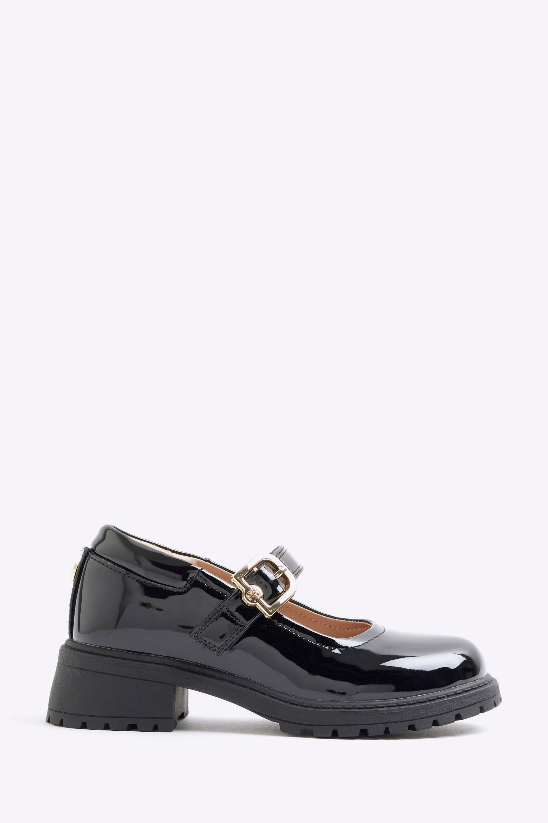 Buy River Island Black Girls Patent Heeled Mary Jane Shoes from Next Ireland
