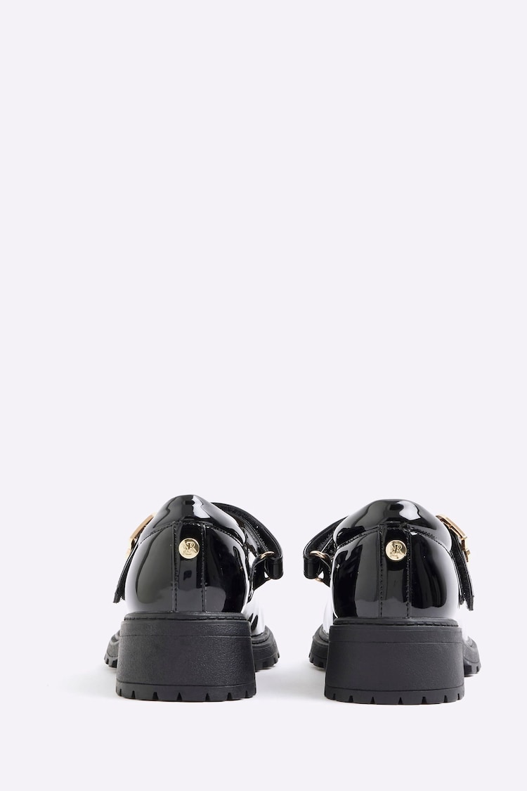 River Island Black Girls Patent Heeled Mary Jane Shoes - Image 2 of 4