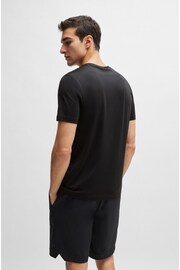 BOSS Black Tonal Large Chest Logo Performance-Stretch T-Shirt - Image 2 of 5