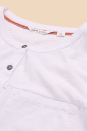 White Stuff White Jersey Mix Beth Shirt - Image 7 of 7