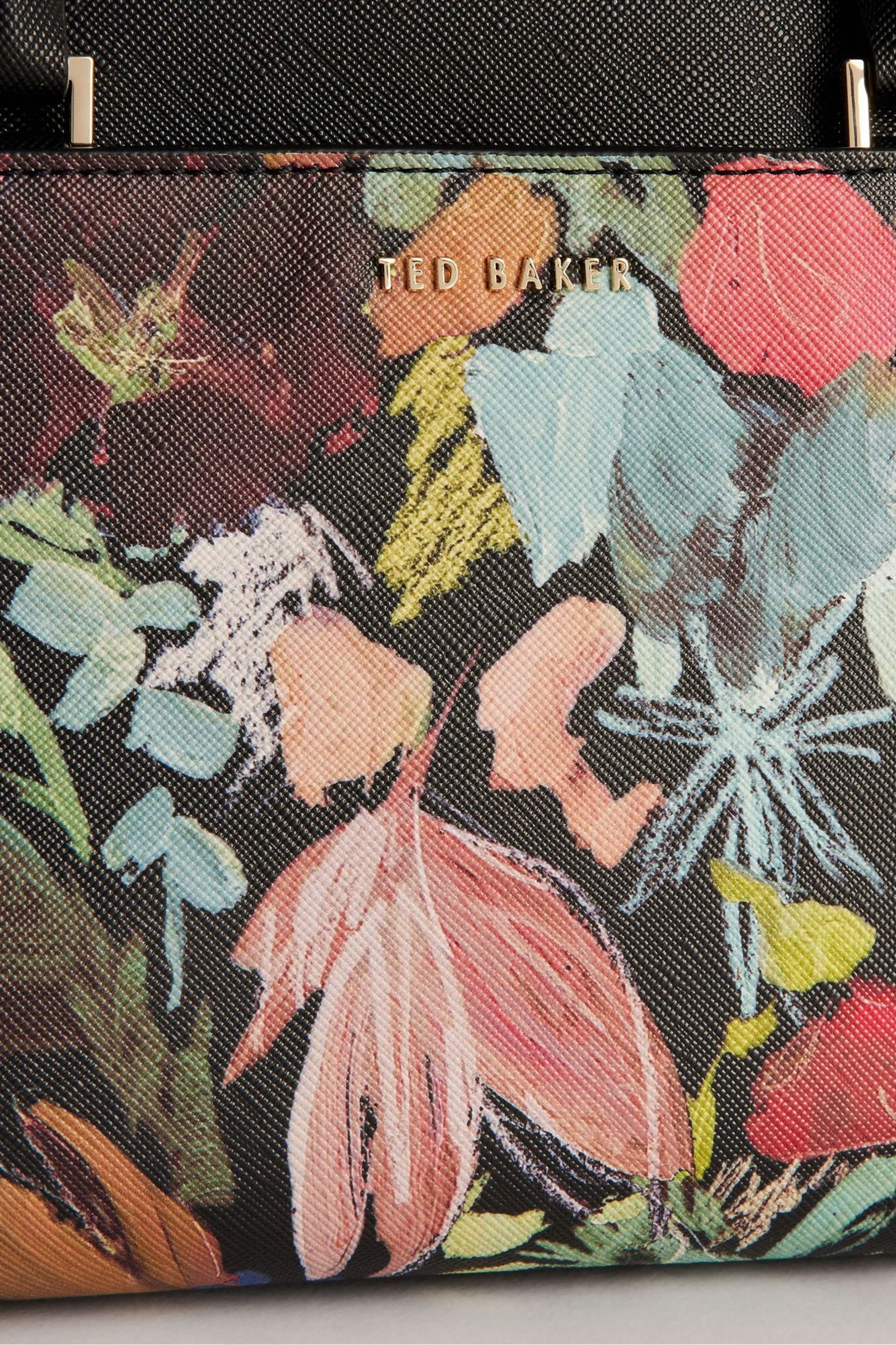 Ted Baker Black Beaticn Painted Meadow Mini Top Handle Bag - Image 3 of 5