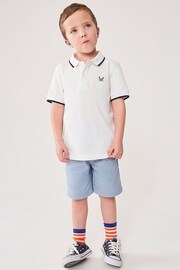 Crew Clothing Tipped Pique Short Sleeve Polo Shirt - Image 1 of 5