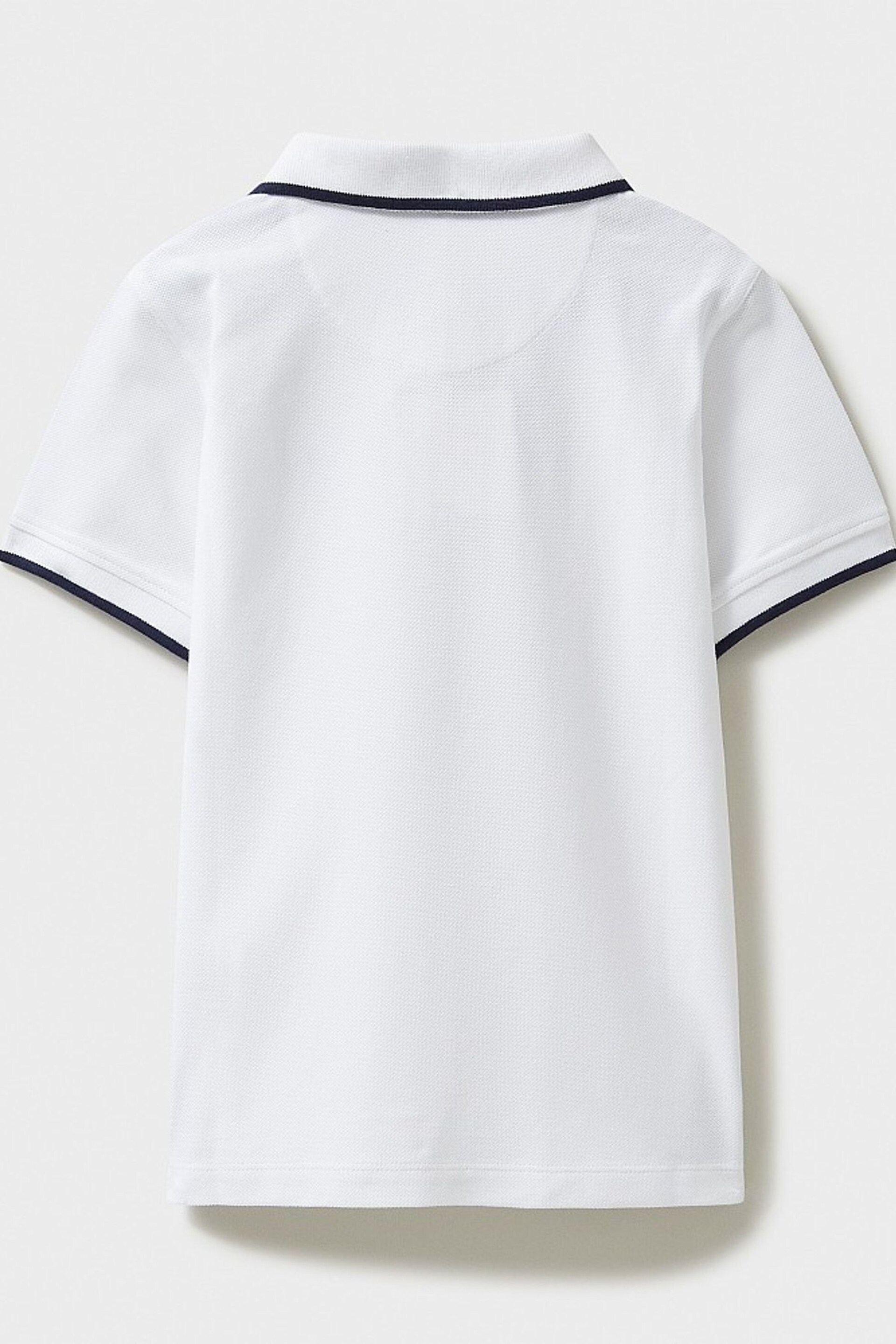 Crew Clothing Tipped Pique Short Sleeve Polo Shirt - Image 4 of 5