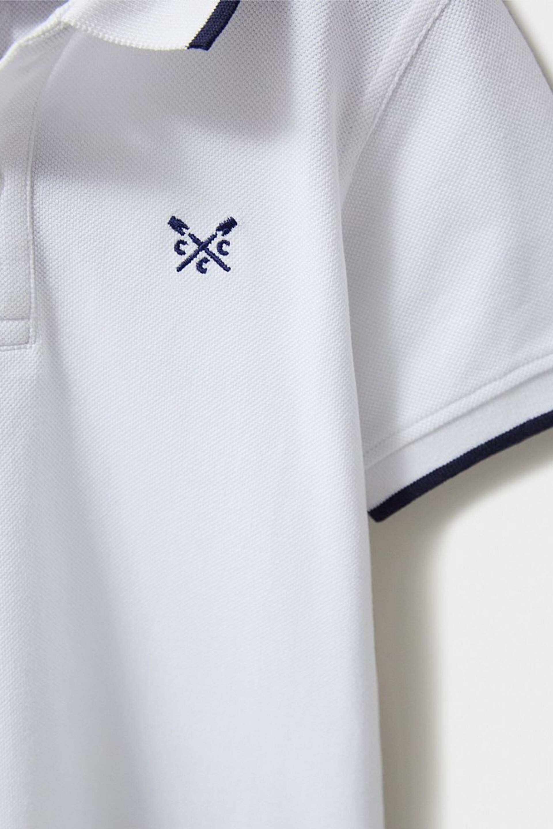 Crew Clothing Tipped Pique Short Sleeve Polo Shirt - Image 5 of 5