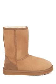 Just Sheepskin Brown Ladies Short Classic Boots - Image 4 of 5