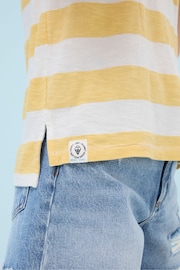 FatFace Yellow Judes Natalie Stripe T-Shirt - Image 3 of 7