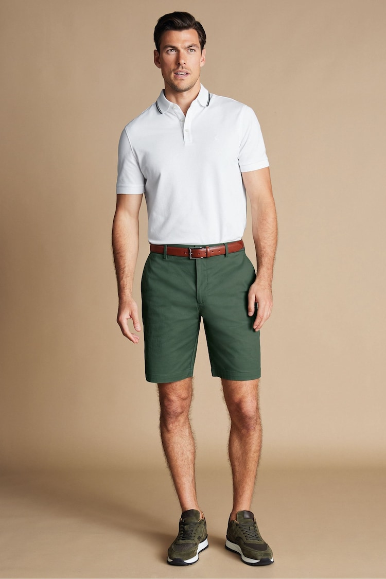 Charles Tyrwhitt Green Cotton Shorts - Image 2 of 5