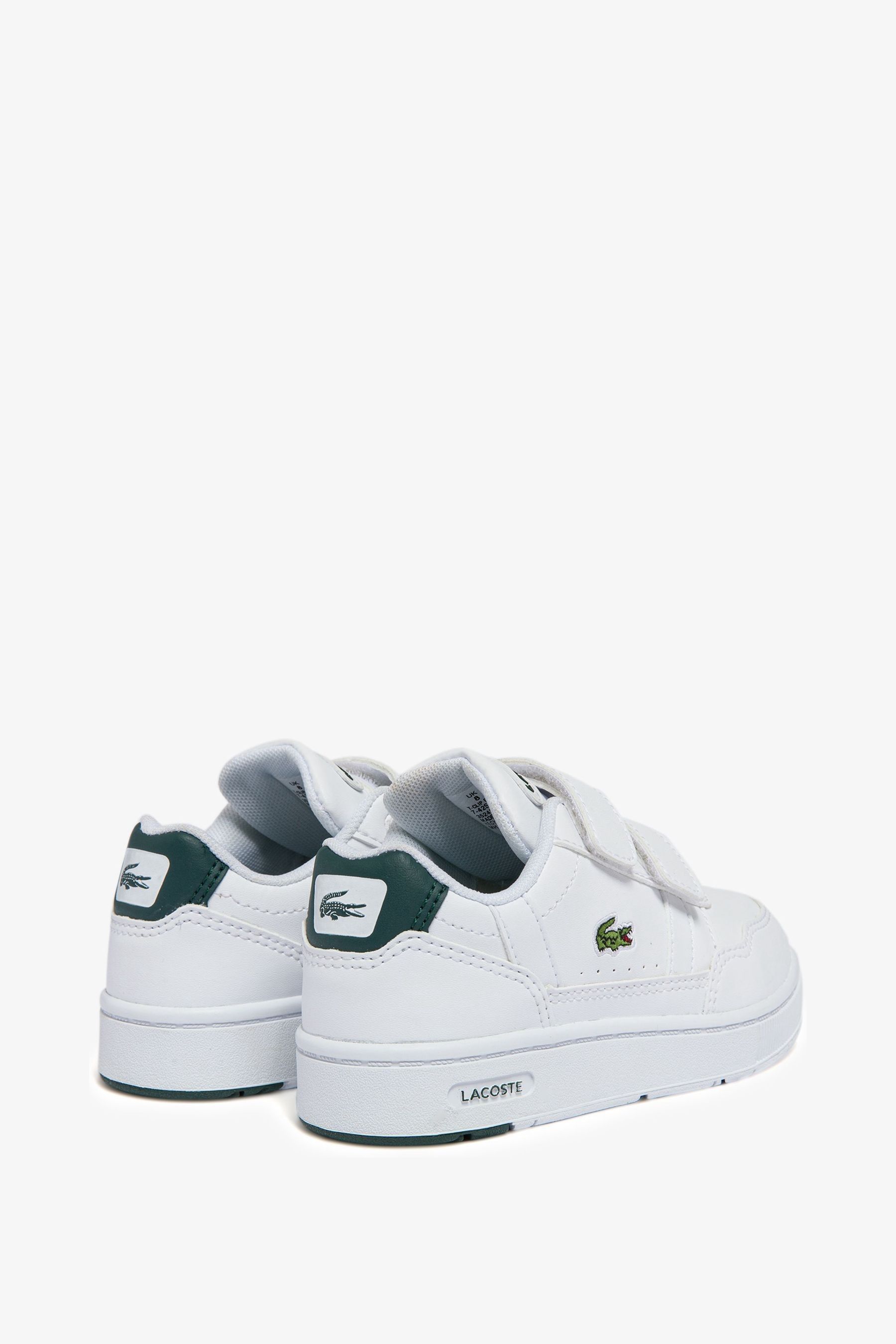 Buy Lacoste Children Court White Green Trainers from Next Luxembourg