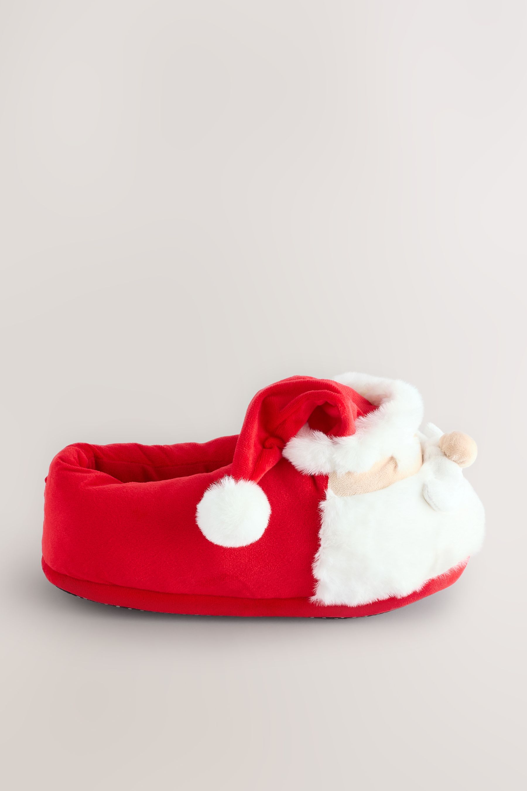Red Santa Christmas Slippers