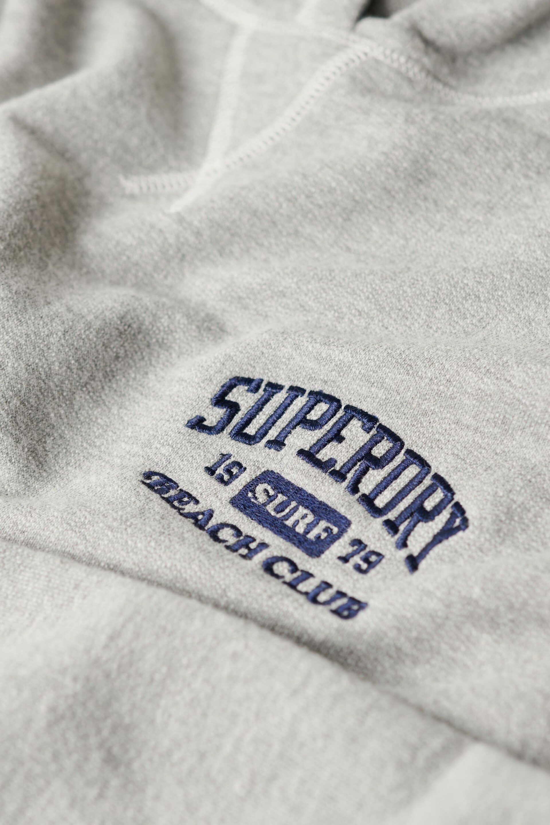 Superdry Grey Athletic Essential Hoodie - Image 6 of 6