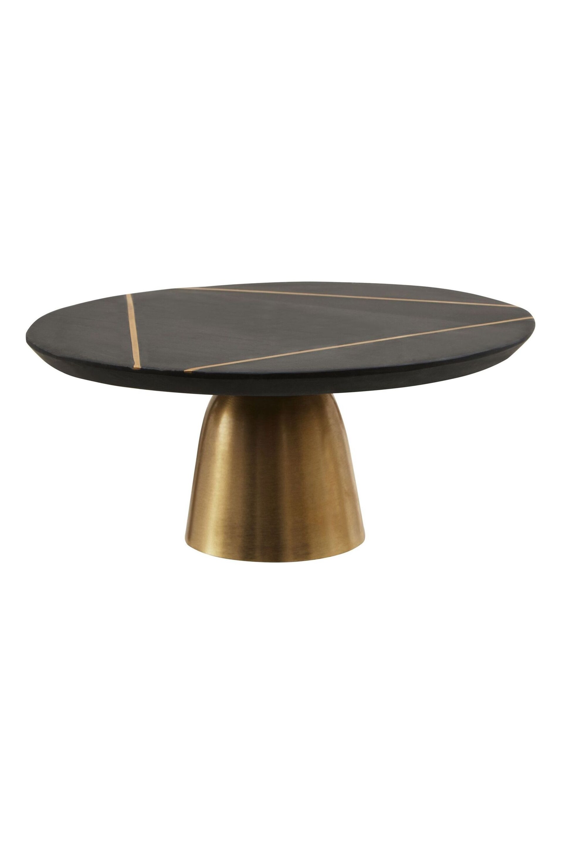 Fifty Five South Black Omari Slate Cake Stand - Image 1 of 4