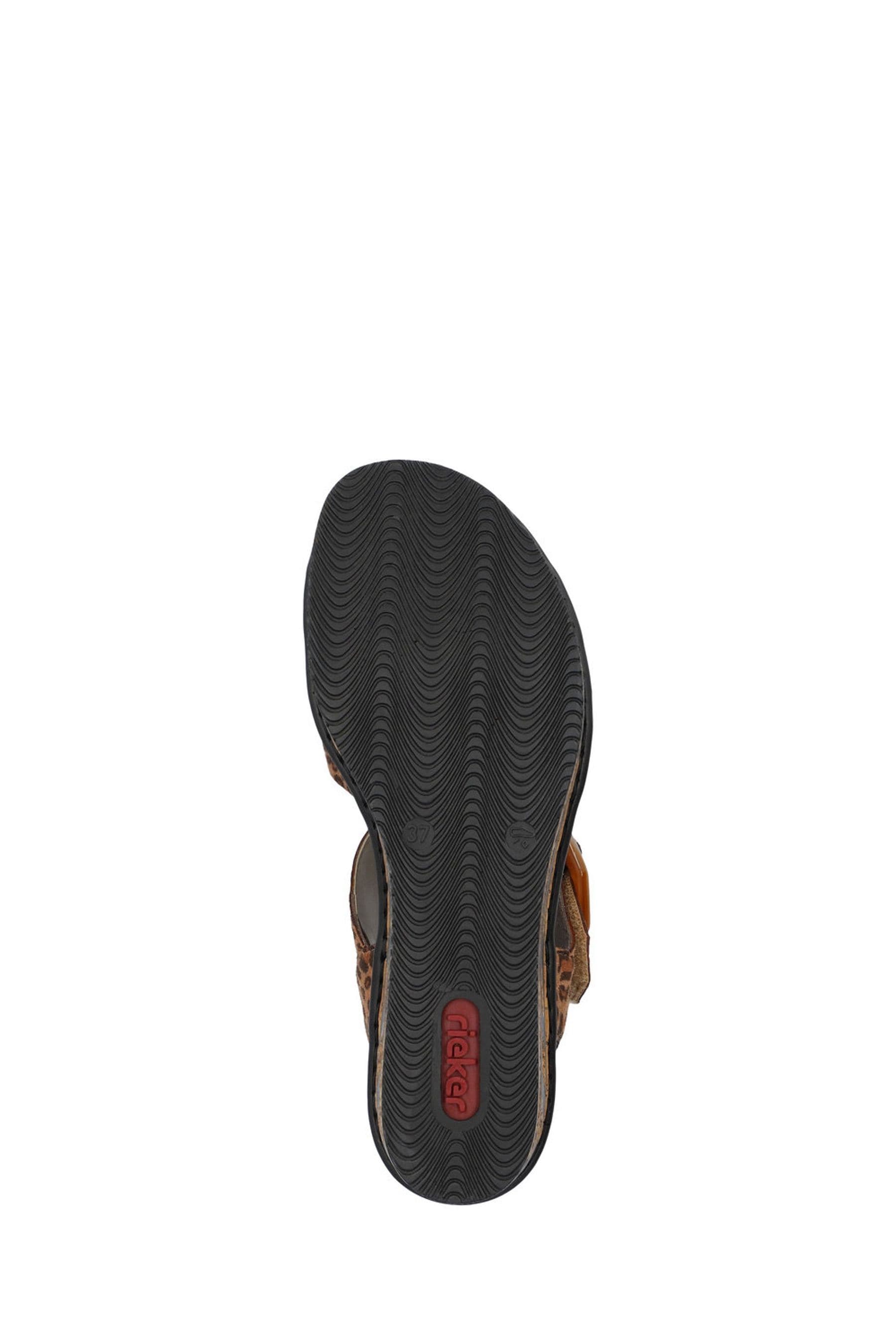 Rieker leopard print sandals discount