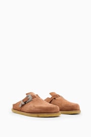 AllSaints Brown Carlo Mules - Image 5 of 5