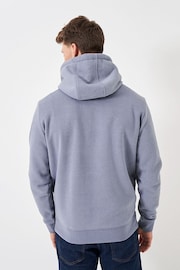 Crew Clothing Company Light Blue Graphic Cotton Classic Hoodie - Image 2 of 5