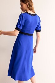 Boden Blue Petra Puff Sleeve Ponte Dress - Image 3 of 5