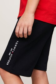 Tommy Hilfiger Blue Essential Sweat Shorts - Image 3 of 5