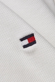 Tommy Hilfiger White Slim 1985 Pique Polo Shirt - Image 6 of 6