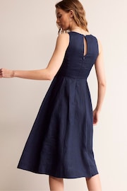 Boden Blue Carla Linen Midi Dress - Image 4 of 5