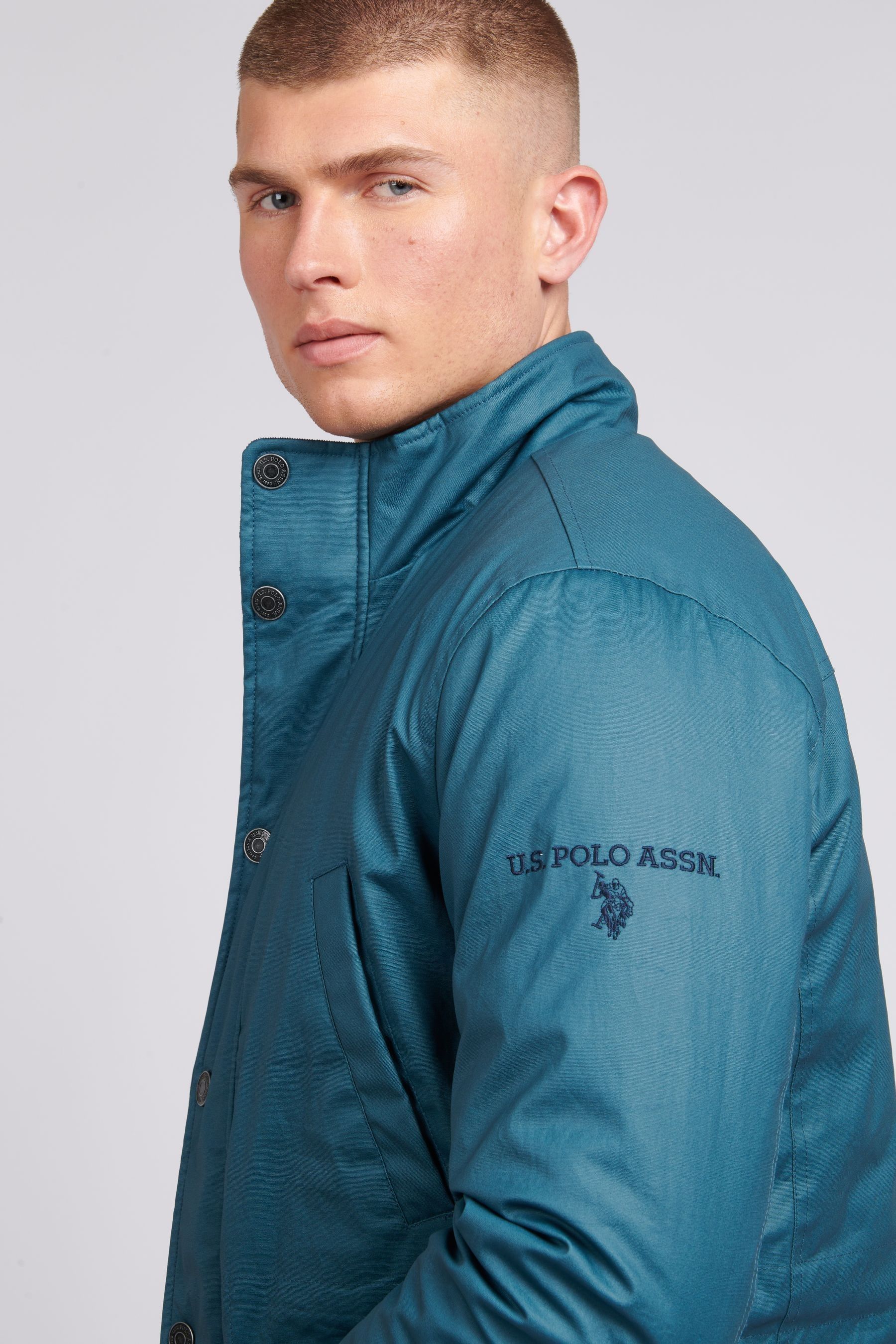 Buy U.S. Polo Assn. Green Mens 4 Pocket Field Jacket from Next Canada