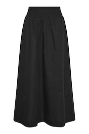 PixieGirl Petite Black Girl Poplin Maxi 100% Cotton Skirt - Image 5 of 5