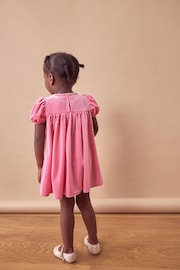 Pink Textured - Velvet Party Dress (3mths-10yrs) - 圖片 3，共 7