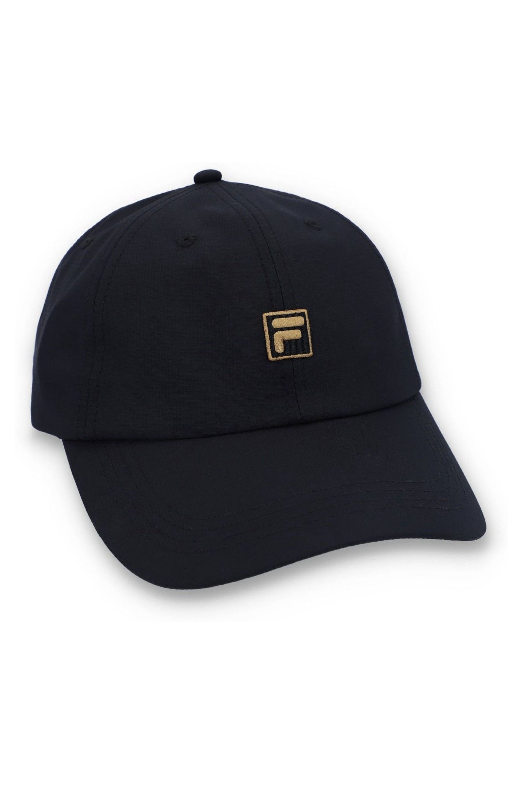 Fila Black KYLO CLASSIC 6 PANEL CAP WITH GOLD LOGO