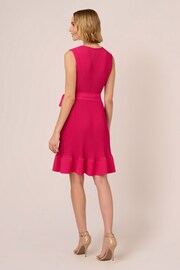 Adrianna Papell Pink Pleated Short Dress - Image 2 of 7