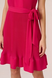 Adrianna Papell Pink Pleated Short Dress - Image 5 of 7