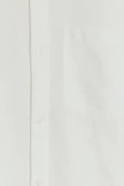 River Island White River Island White Long Sleeve Regular Fit Linen Blend Shirt - Image 4 of 4