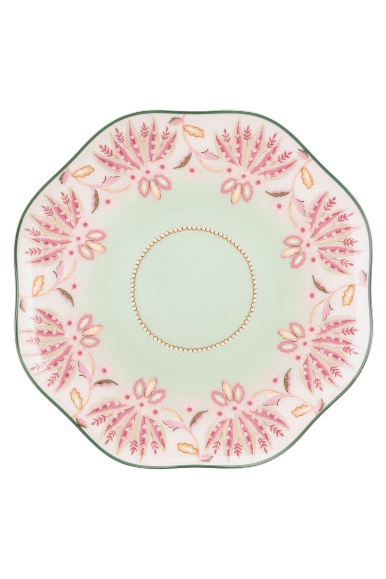 Cath Kidston Green Friendship Gardens Set of 4 Side Plates - Image 1 of 3